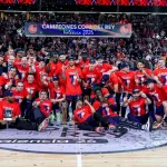 Equipo de Baskonia celebra su victoria en la Copa del Rey 2026