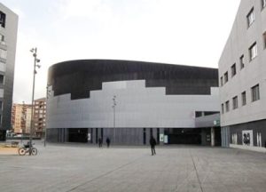 Fachada del Iradier Arena en Vitoria-Gasteiz