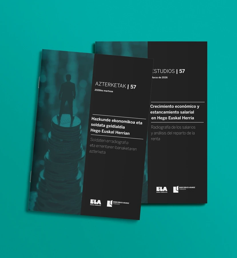 Portada del Anuario 2025 de ELA sobre desigualdad salarial