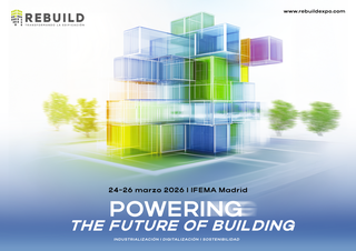 Gráfico colorido de edificios en 3D en un fondo claro.