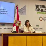 Conferencia de prensa en el Ayuntamiento de Vitoria-Gasteiz
