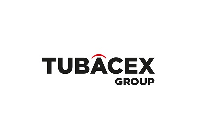 Logotipo de Tubacex Group en fondo blanco