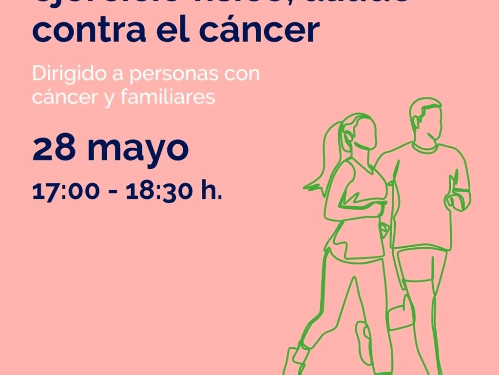Ilustración de personas corriendo en un taller sobre salud