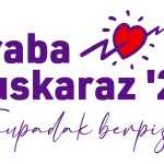 Logo de Araba Euskaraz 2026 con corazón y rayos