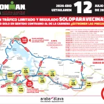 Mapa del Ironman 2026 con rutas y restricciones de tráfico