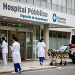 Entrada del Hospital Universitario de Araba Txagorritxu en Vitoria-Gasteiz