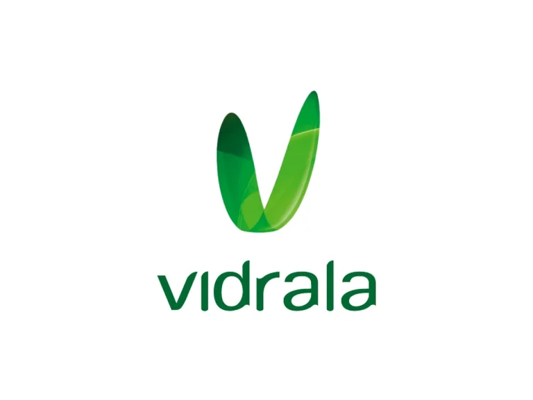 Logotipo de Vidrala en tonos verdes y diseño moderno.