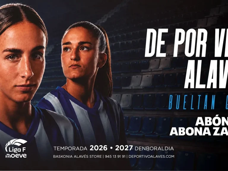 Jugadoras del Deportivo Alavés en campaña de abonados 2026-27.