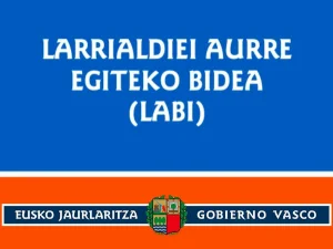 Cartel informativo sobre el LABI del Gobierno Vasco