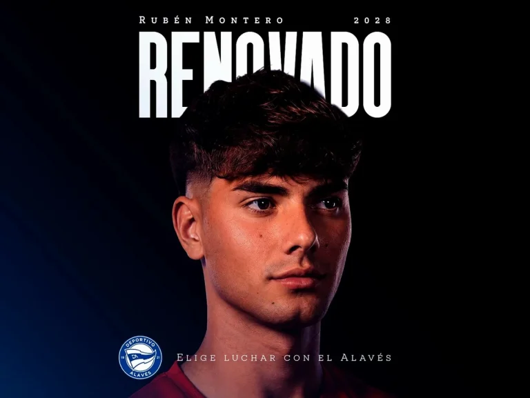 Rubén Montero con fondo oscuro y texto 'Renovado' en la imagen